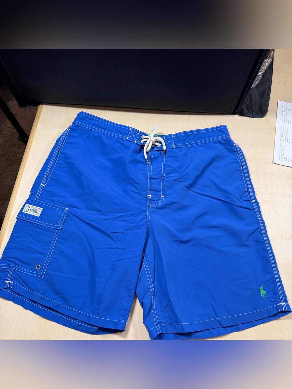 Men’s Polo Ralph Lauren Swim Trunks Deep Electric Blue Size Large